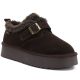 Short Warm-Lined Brown Leather Ankle Boots for Women Big Star UU274319