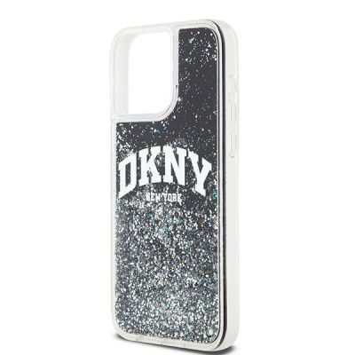 6. DKNY Liquid Glitter Big Logo iPhone 13 Pro Max Case - Black