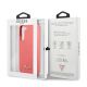 8. Guess GUHCS22MLSLMGFU S22+ S906 fuchsia/fuchsia hardcase Silicone Script Metal Logo