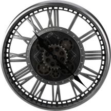 WALL CLOCK ROTARY MECHANISM 50CM SILVER