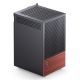 23. Jonsbo T6 Case, Mini-Tower, Mini-ITX, Tempered Glass, Wood - Black