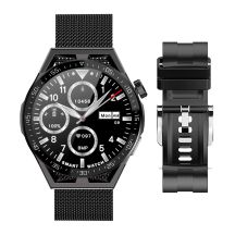 Rubicon RNCE88-2 Black Smartwatch - Black Silicone Strap + Black Bracelet