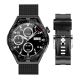 Rubicon RNCE88-2 Black Smartwatch - Black Silicone Strap + Black Bracelet