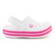 6. CROCS CROCBAND KIDS CLOG T WHITE/PINK CRUSH 207005-6WU