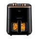 2. ELDOM FAT-FREE FRYER FR500 5.5 L 1200W GLASS CONTAINER, GRID, SILICONE PAD, 8 PROGRAMS, TEMPERATURE CONTROL.