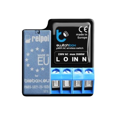 BLEBOX switchbox v3 - 230V SWITCH WITH ENERGY CONSUMPTION MEASUREMENT