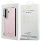 8. Guess Glitter Script Case for Samsung Galaxy S24 - Pink