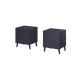 NOVA bedside table 44x40x52 navy blue matt