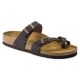 Birkenstock Mayari Habana Narrow Women's Flip-Flops, Nubuck Leather, Brown (0171323)