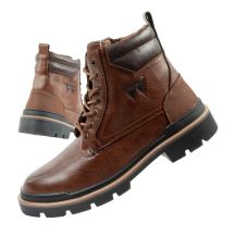 Wrangler Nevada men's shoes Chelsea boots elegant fashionable lace-up brown