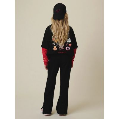 2. Girls' wide-leg sweatpants 4F 4FJRSS26TTROF1870-20S