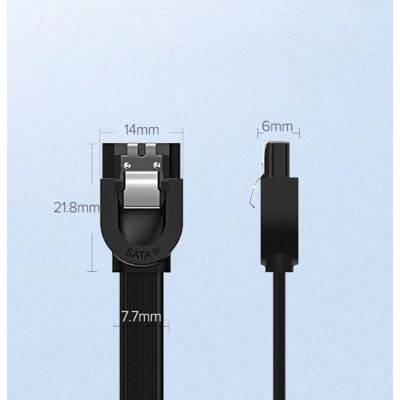 13. Ugreen SATA 3.0 cable 0.5m black (US217)