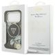 8. Guess IML Glitter Flowers Triangle MagSafe Case for iPhone 17 Pro / 18 Pro - Black