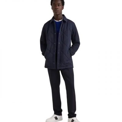 2. Tommy Hilfiger Mix Media Quilted Coach Jacket M MW0MW27894