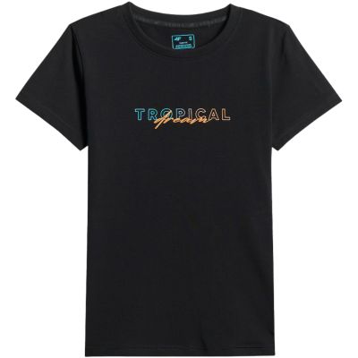 2. Women's T-shirt 4F F2717 deep black 4FWSS26TTSHF2717 20S