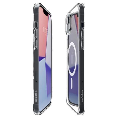 14. Spigen Ultra Hybrid Mag Case with MagSafe for iPhone 14 - Clear/White