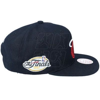 3. Mitchell &amp; Ness NBA Miami Heat Top Spot Snapback Hwc Heat HHSS2976-MHEYYPPPBLCK