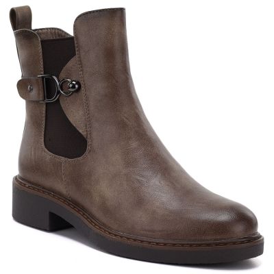 Women's ankle boots, insulated, brown, M.Daszyński SA252-7