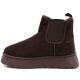 4. Waterproof women's snow boots, platform ankle boots, brown Big Star UU274174