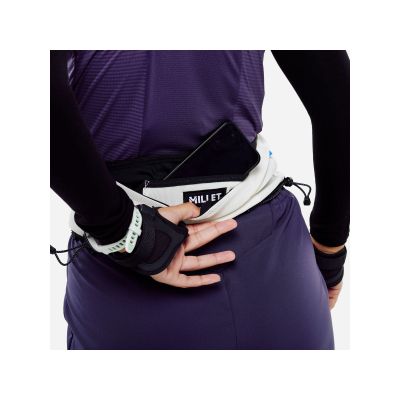 7. MILLET Intense Pro Running Belt, white and black