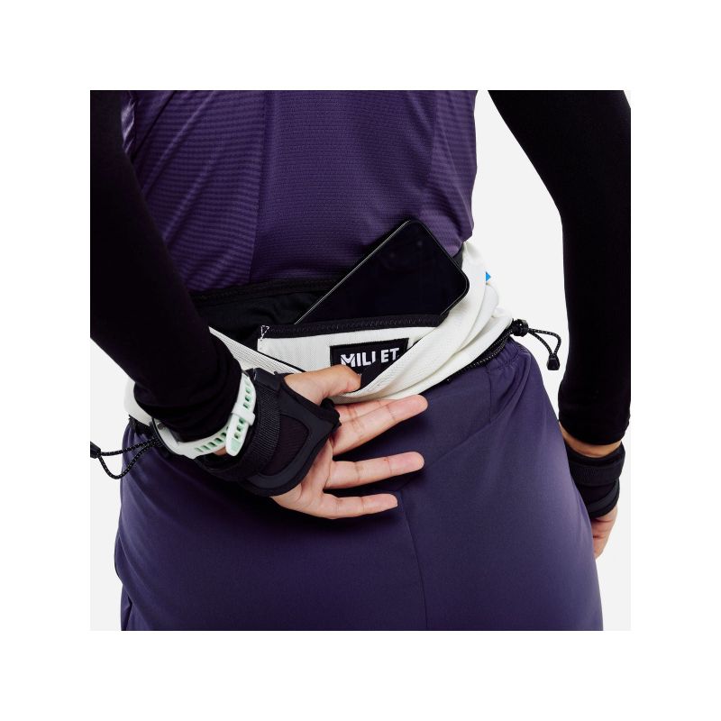 7. MILLET Intense Pro Running Belt, white and black