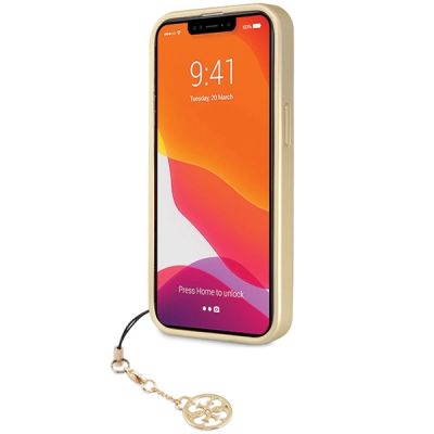 5. Guess 4G Charms Collection case for iPhone 14 Pro - gray