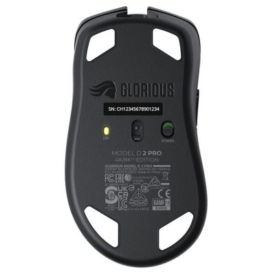 6. Glorious PC Gaming Race D 2 PRO Mouse Right Side RF Wireless Optical 26000 DPI