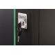 12. DYNAmic 19" 16U wall-mounted network cabinet 600x600, glass door, black, undivided, assembled, 60kg