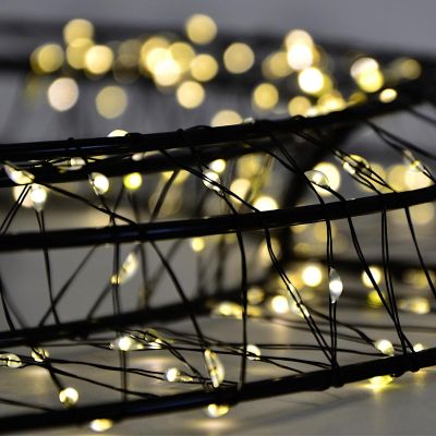 4. Decorative Christmas LED Wreath, Tire Design, 480 LEDs, 38 cm, Black