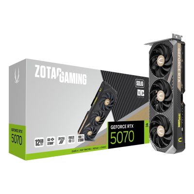 8. ZOTAC GAMING GeForce RTX 5070 SOLID OC 12GB Graphics Card