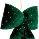 13. GREEN DECORATIVE BOW 20x23 CM MICA