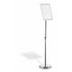 Durable 479823 Sign Holder and Display Stand A4 Aluminum, Plastic, Steel Silver