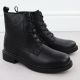 13. Sergio Leone BT25172-S Women’s Black Insulated Leather Worker Boots