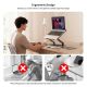 7. UNITEK OT1098AGY01 laptop stand Notebook and tablet stand Silver 43.9 cm (17.3")
