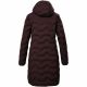 2. Killtec KOW 9 women's quilted jacket with hood, waterproof long winter parka, burgundy (41806/447)