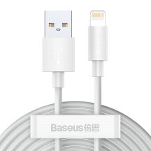 Baseus 2x USB - Lightning cable fast charging 1.5 m white (TZCALZJ-02)