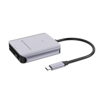 6. Conceptronic BIAN09G USB 3.2 Gen 2 Type-C Card Reader Gray