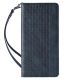 4. Magnet Strap Case Case for iPhone 14 Flip Wallet Mini Lanyard Stand Blue