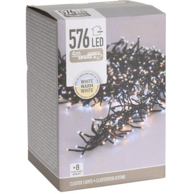 10. CHRISTMAS LIGHTS STRING LIGHTS 576 LED TIMER COOL WARM WHITE