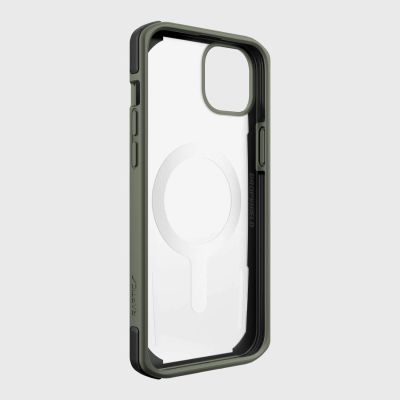 9. Raptic X-Doria Secure Case iPhone 14 with MagSafe armored cover green