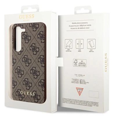 8. Guess 4G Charms Collection case for Samsung Galaxy A35 - brown