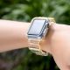 3. Silicone Band Strap Bracelet Case Strap Light Set for Apple Watch 44mm - Yellow
