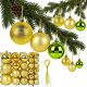 29. DECORATIVE PLASTIC BAUBLE SAFE 46 PCS GOLD MICA