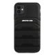 3. AMG AMHCN61GSEBK iPhone 11 6.1 "black / black hardcase Leather Debossed Lines