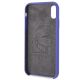 4. Karl Lagerfeld Silicone iPhone Xr Case - Purple