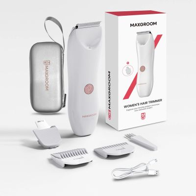 3. MAXGROOM M-9082 2-in-1 Women's Body and Face Trimmer - White