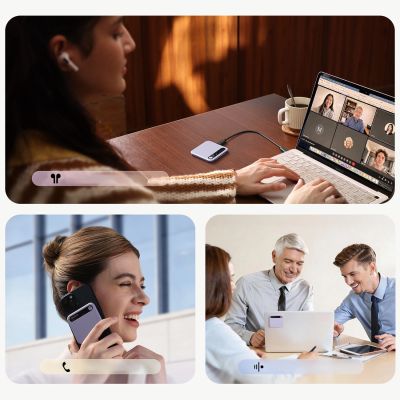 17. BOYA Notra Voice Recorder with AI Transcription - Purple