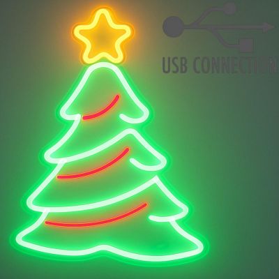 7. CHRISTMAS TREE NEON WALL LIGHT