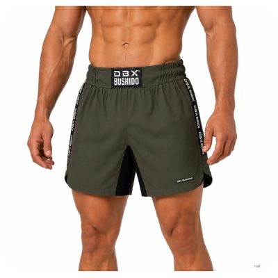 ARMY GREEN COMBATWEAR V2 MMA Shorty Shorts | DBX Bushido