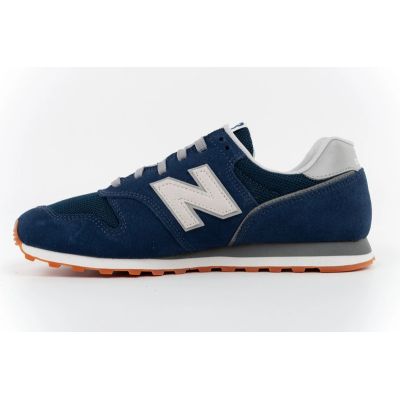 2. New Balance 373 men’s sports shoes, navy leather sneakers